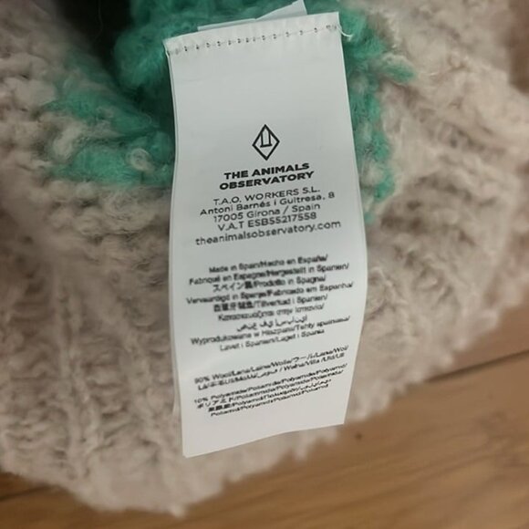 Sold Mercari NWT The Animals Observatory Arty Bull Wool Blend Sweater - Picture 4 of 6